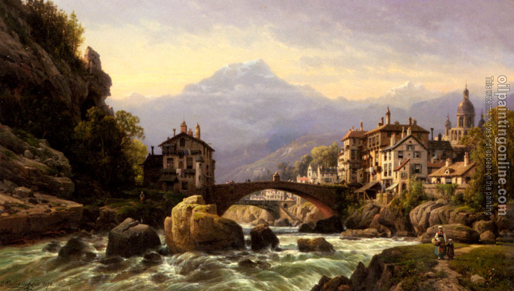 Charles Euphrasie Kuwasseg, Jr - An Alpine Village